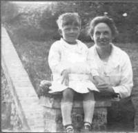 Harry Dawson with his mother