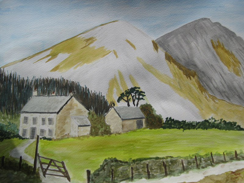 muriel's mountain scene finished