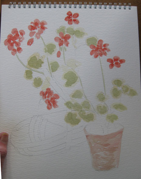Edna's geraniums