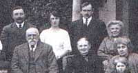 Henry and Polly High's Golden Wedding group at the Manor c 1925